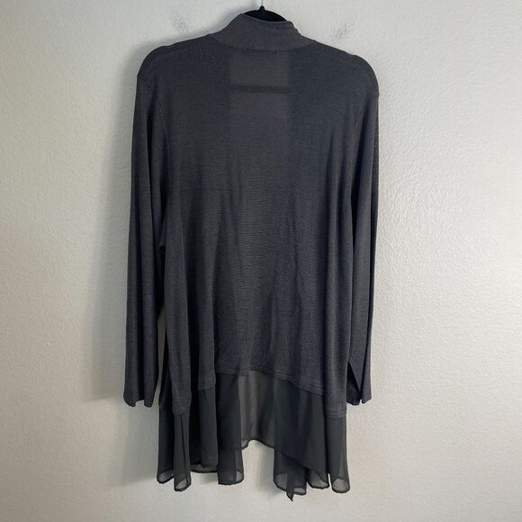 Nic + Zoe Womens Plus 2X Cardigan Sweater Open Front Silk Blend Lightweight Knit - Picture 9 of 10
